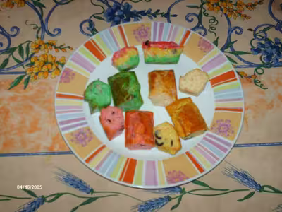 Cakes salés pour l'apéritif multicolore
