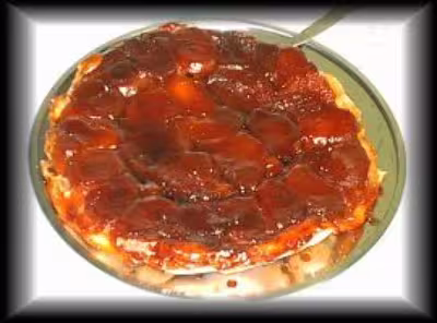 Tatin salée de pommes au camembert