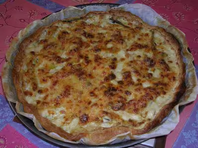 Quiche aux courgettes et lardons