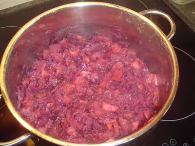 Chou rouge aux pommes
