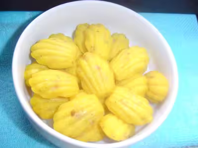 Mini madeleines au potiron et lardons