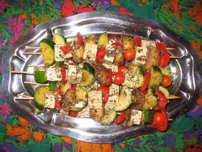 Recette végétarienne: Brochettes