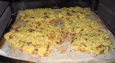 Reste de riz cuit : galettes