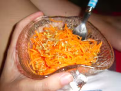 Germes de blé carottes au miel