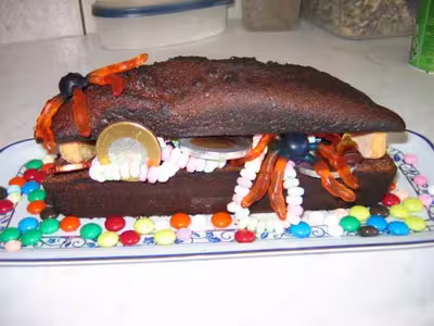 Gâteau la malle aux trésors