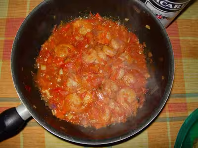 Crevettes à l'ail et au piment