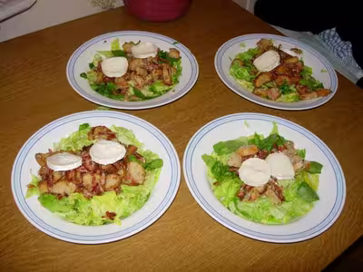 Salade chèvre chaud