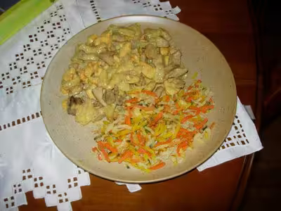 Poulet ananas et noix de coco