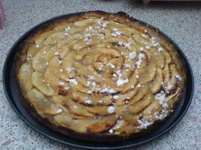 Tarte aux pommes (pâte au pralin)
