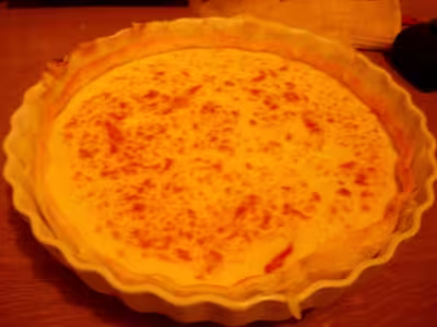 Tourte poivrons, ciboulette et chèvre frais