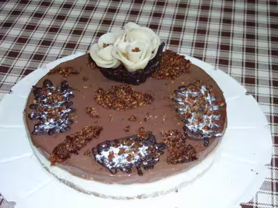 Bavarois , vanille et chocolat
