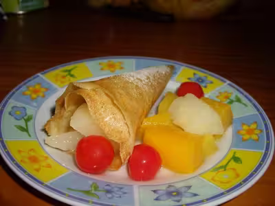 Cornet de brick aux fruits