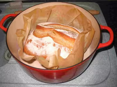 Miche de campagne en cocotte