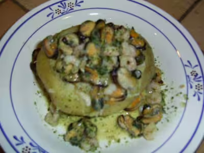 Recette WW : Pommes de terres farcies aux moules