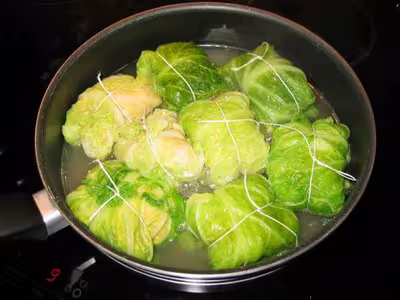 Papillote de poisson en feuille de chou