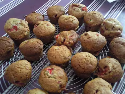 Muffins framboises fraises par nono31