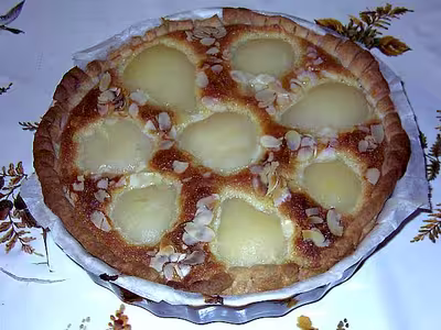 Recette de saison : La tarte poire amande :-)))