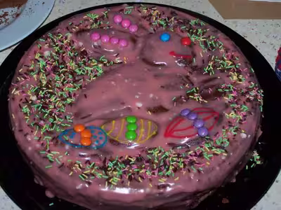 Gâteau lapin rose