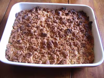 Crumble aux poires et poudre d'amandes