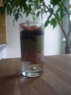 Duo de mousses : Saumon fumé/avocat par Fanny