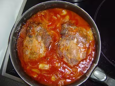 Côte de porc sauce piquante par Lincelud