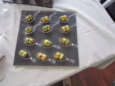 Roulés de courgettes au saumon