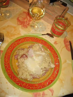 Risotto au poulet et bacon