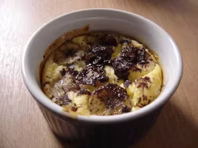 Clafoutis banane coco chocolat