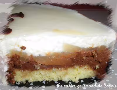 Entremet de Noël : poires-chocolat