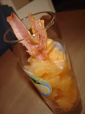 Granité de melon au jambon croustillant par Sophie21