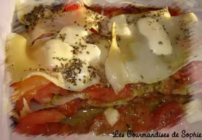 Lasagnes estivales pesto et mozzarella par Sophie21
