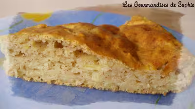 Moelleux aux pommes râpées et cannelle
