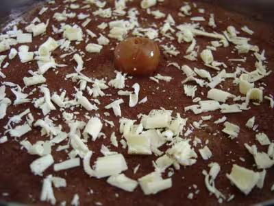 Mousse légère chocolat griottes