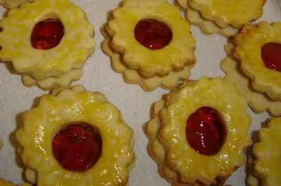Petits sablés à la framboise