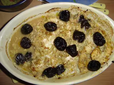 Tajine de poulet aux pruneaux et amandes