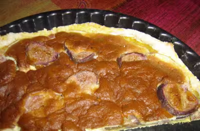 Tarte salée aux lardons et aux figues (photo)