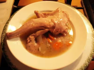 Recette Dukan: Lapin en blanquette