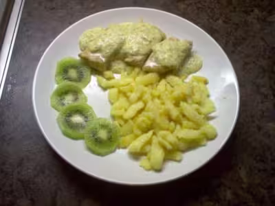 Médaillons de porc aux kiwis