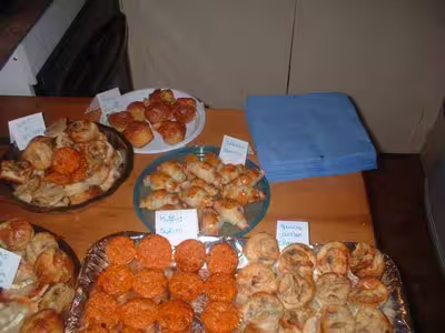 Minis croissants au saumon