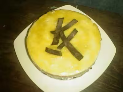 Entremets amandes, chocolat et poires
