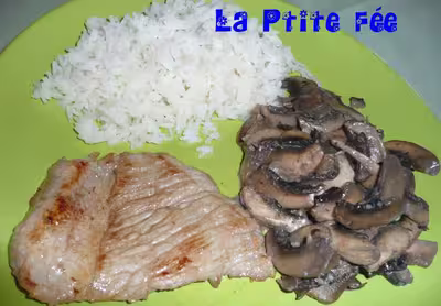 Recette ww: escalope de veau à la crème et champignons (pp)