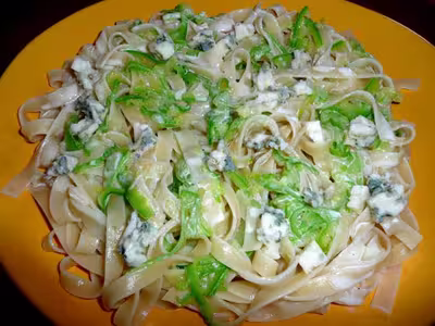 Recette WW:  Tagliatelles à la courgette et au roquefort