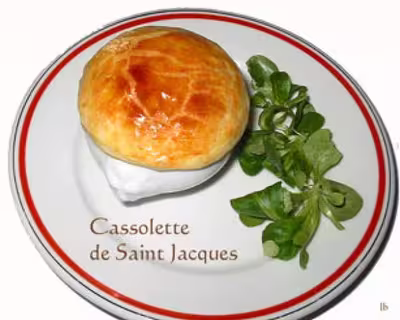 Cassolette de St jacques aux champignons