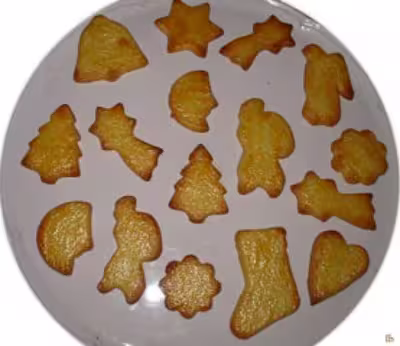 Sablés Milanais version Noël
