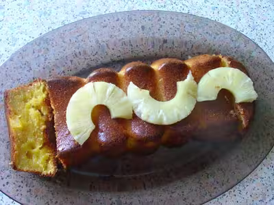 Recette thermomix: Cake rhum ananas