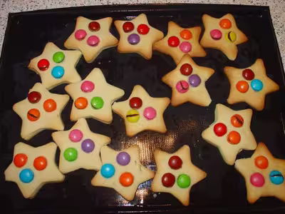 Recette thermomix: Petites étoiles aux smarties