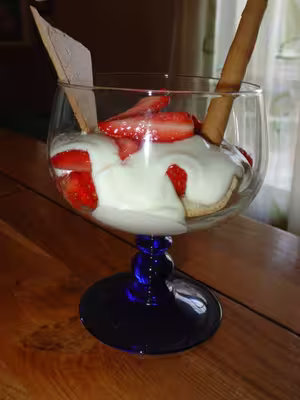 Recette thermomix: Coupe de fraises au mascarpone