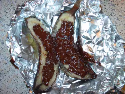 Recette thermomix: Papillote de banane au chocolat