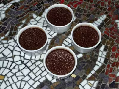 Mousse au chocolat noir et à la mandarine