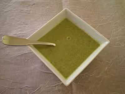 Recette Thermomix: Velouté de fanes de radis